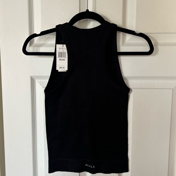 Alala black stretch seamless ribbed medium tank m - Picture 4 of 6